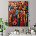 thumbnail image 4 of Jazz Band Abstract Canvas Print Wall Decor for Living Room Bedroom Dining Room Office Music Studio, 4 of 8