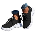 thumbnail image 1 of DXOUPM Espadrilles de Mode pour Femmes à Lacets Légères en Maille Chaussures de Course Marche Gym Entraînement Chaussures, 1 of 3