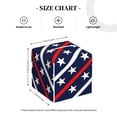 thumbnail image 3 of Goofa Patriotic Star Tissue Box Cover PVC Leather Tissue Holder Square Facial Tissue Case Facial Paper Organizer Dispenser for Bathroom, Vanity Countertop, 3 of 8