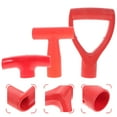 thumbnail image 6 of DINHEAROM Outdoor Work 3Pcs Red Plastic D-shaped Handle for Spade Replacement, 6 of 8