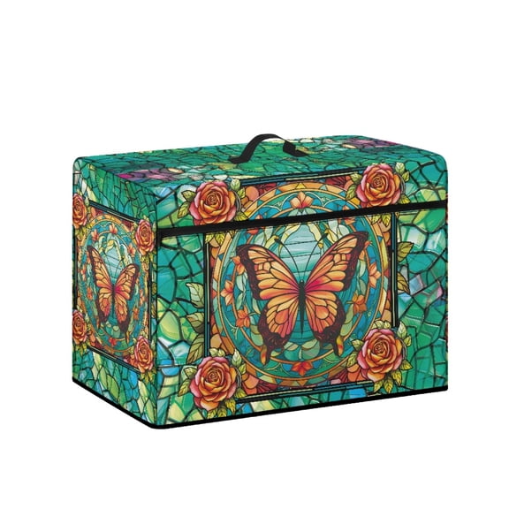HELLHERO Stained-glass Butterfly Sewing Machine Carring Cover Washable Easy Storage Easy to Clean Gifts for Housewife