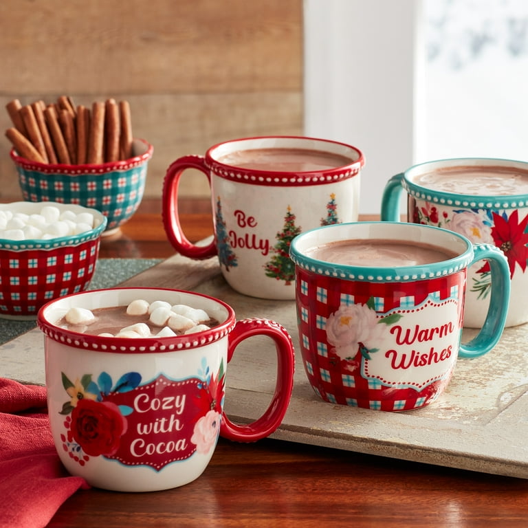 Vintage Glass Candy Cane Coffee/cocoa Mugs