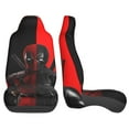 thumbnail image 5 of Deadpool Car Seat Covers Full Front Seats Cover 2 PCS Print Universal Vehicle Protective Interior Accessories for Most Auto Sedan Truck Van SUV, 5 of 8