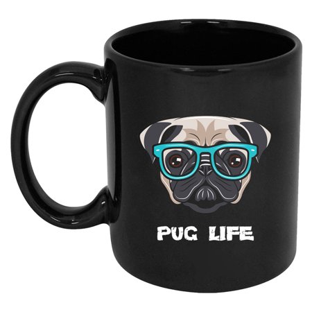 

RADANYA PUG Life Ceramic Mugs Coffee Mugs 11oz Beautiful Mugs Gift For Birthday Gift For Boyfriend Girlfriend Valentine s Day Friendship Day Gift For Best Friend Color : Black