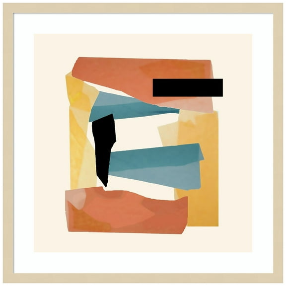 Amanti Art Bright Terracotta II Wood Framed Wall Art Print