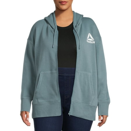 Reebok Women's Plus Size Day to Day Zip-Up Hoodie