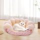 thumbnail image 1 of Sofá cama para gatos, cama para mascotas, sueño reparador, cama para cachorros, casas cálidas de invierno para cachorros, casa de animales para , rosa, 1 of 10