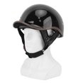 thumbnail image 2 of Semicasco de motocicleta con visera solar ABS absorción de humedad y racionalización casco semifacial masculino y femenino al aire libre con cola curvada y brillante negro m 55‑ 57cm / 21,6‑ 22,4, 2 of 10