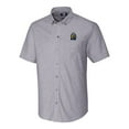 thumbnail image 2 of Men's Cutter & Buck Charcoal FIU Panthers Vault Stretch Oxford Short Sleeve Button-Down Shirt, 2 of 3