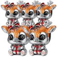 thumbnail image 1 of Charm reno con regalo plata CharmXmasDeer01 5Pzas Plata S925 Chapa Charm Separador Venado Varios/Plata., 1 of 3