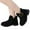 Black, variant on Quealent Girls Ankle Boots for Toddler/Little Kids - Black, Suede, Zipper, Low-Top, Flat Heel, Casual Black for Size 3