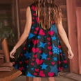 thumbnail image 6 of Viikei Womens Dresses Plus Size Summer,Sundresses for Women Casual Summer,Women's Summer Print Casual Loose Sleevless V-Neck Dress Black S, 6 of 7