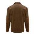 thumbnail image 7 of Generic Boys Corduroy Fall Jackets Quarter Button Long Sleeve Collared Knitted Youth Teens Henley Sweatshirts for 5-15 Years, 7 of 7