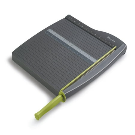 Paper Trimmer/Cutter, Guillotine, 12" Cut Length, 10 Sheets Capacity, ClassicCut Lite (9312), Paper cutter / trimmer offers guillotine cutting of up to 10.., By Swingline
