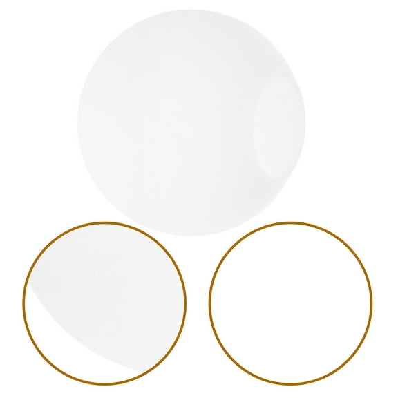 Masteelf White Glass Globe Lamp Shade for Decor Soft Lighting Frosted Small Lampshade 6.3