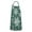 Green Christmas Snowflake, variant on Colorful Christmas Striped Apron-Garden Aprons for Women with Pockets-Cotton Linen Waterproof Kitchen Cooking Gardening Aprons Adjustable for Kitchen,Cooking,BBQ and Salon 32"x27"