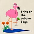 thumbnail image 2 of CafePress - Fanny Flamingo Tote Or Beach Bag - Unisex Canvas Tote Bag, Beige, 1-Piece, 2 of 6