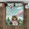 thumbnail image 4 of Happy Mother's Day Best Persian Mom Ever Quilt Bedding Set Cat Lover Kitten Owner Gifts 1 Blanket Bed Cover 2 Pillowcases - 03002, 4 of 5