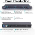 thumbnail image 5 of Pknight Pknight 8-Port RDM DMX Splitter with Dual Input, PowerCON Linking,Optional Isolation and Signal Amplifier Distributor for Stage Lighting, 5 of 6