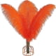 thumbnail image 1 of Xiao Hua Plumas de avestruz naranjas, 12 unidades, grandes, naturales, a granel, de 30 a 35 cm, para centros de mesa de bodas, fiestas, Pascua, Gatsby y decoración del hogar., 1 of 5