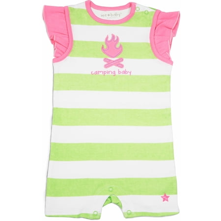 Pavilion Gift Company - Camping Baby - 6-12 Month Girl Romper
