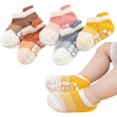 thumbnail image 2 of Baby Girls Non-Slip Socks Toddler Combed Cotton Socks Baby Newborn Cartoon Socks Anti-Slip Crew Socks for Infants, 2 of 5