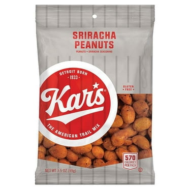 Kar,S Nuts Sriracha Peanuts 3.5Oz Bag (Pack Of 42)