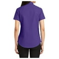thumbnail image 2 of Yellow Rooster Womens Short Sleeve Easy Care Shirt Purple/Light Stone M, 2 of 6