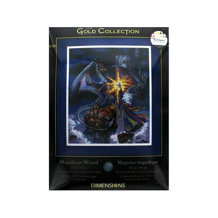 Dimensions Cross Stitch Kit 12x14 Magnif Wizard - Walmart.com