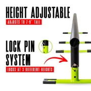 Madd Gear Grind Rail - 99 Long - 3-Step Adjustable Height - Extra Stability Practice Skate Rail