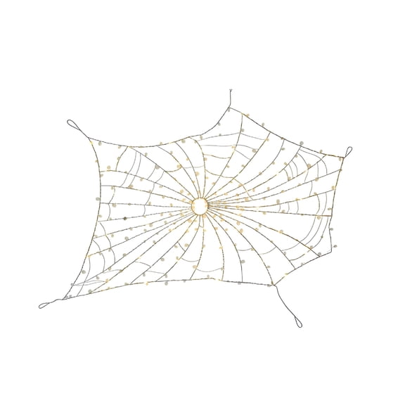 HIBIBUD 48 Inch Crystal Web Lamp,Halloween Decorations Indoor and Outdoor,Collectible Figures Home Decoration