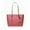 Light Berry Sorbet, variant on Jet Set Travel Saffiano Leather Small Top zip Shoulder Tote - Black