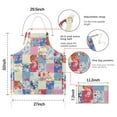 thumbnail image 7 of Patchwork Pioneer Flower Apron-Garden Aprons for Women with Pockets-Cotton Linen Waterproof Kitchen Cooking Gardening Aprons Adjustable for Kitchen,Cooking,BBQ and Salon 33x27 Inch, 7 of 7