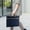 Navy NY, variant on Men’s Business Briefcase Cloth Waterproof A4 Large Capacity Portable File Bag Comfortable Grip Exquisite Tailor Durable Office Meeting Document Organizer