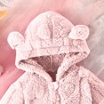 thumbnail image 7 of TMOYZQ Newborn Baby Cartoon Bear Snowsuit Girls Boys Fall Winter Fleece Coat Outfits Cold Weather Heart Print Warm Hooded Jumpsuit Outwear, 7 of 7