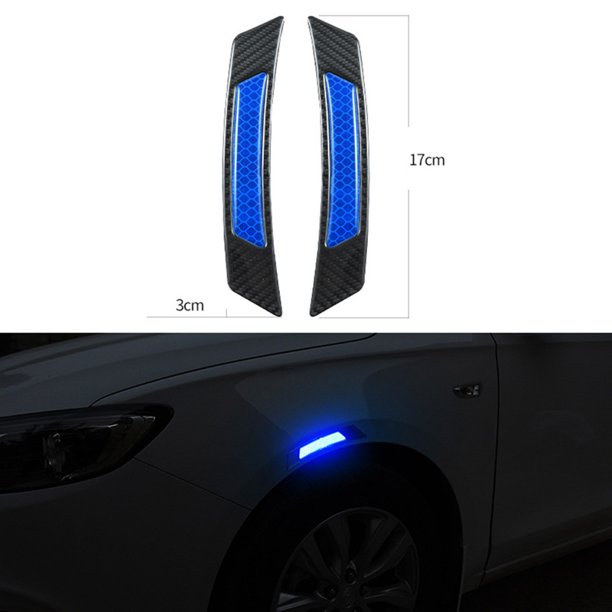 AkoaDa 2Pcs/Set Car Door Safety Anticollision Warning Reflective