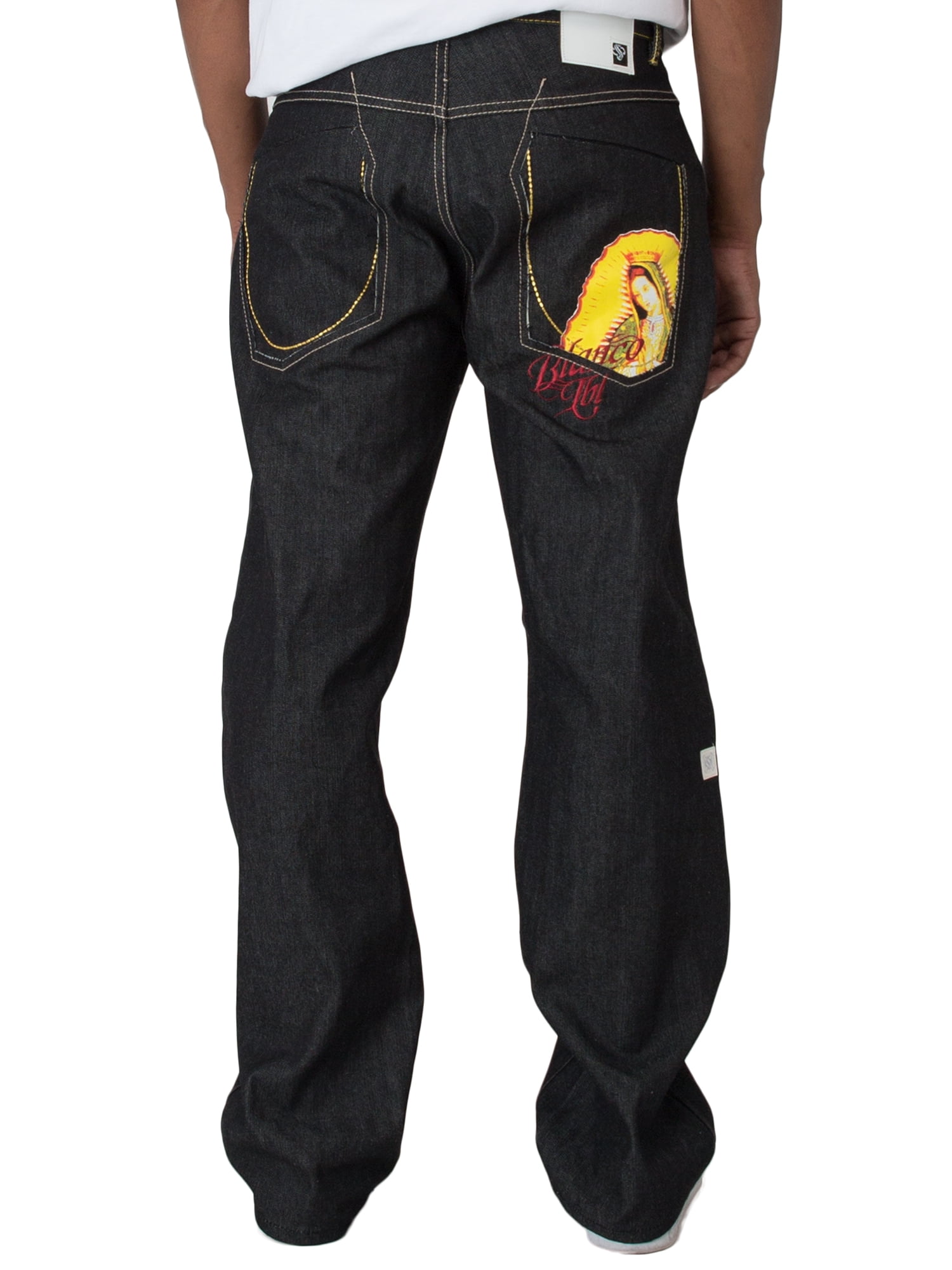 raw black jeans