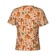 thumbnail image 6 of Qekee Squirrel And Mushroom Classic Fit T-Shirt Men's Shirt Men's Tight Short Sleeves for Exercise, Running, Mountaineering - Squirrel And Mushroom, 6 of 9