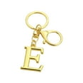 thumbnail image 2 of Foqnuq Alphabet Letter Keychain, Initial Pendant, Gold Metal Alloy Keyring – Monogram Name Charm, Bag/Car/Wallet Accessory, Gift/Christmas Stocking, 2 of 6