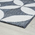 thumbnail image 5 of 2x3 Water Resistant, Small Indoor Outdoor Rugs for Patios, Front Door Entry, Entryway, Deck, Porch, Balcony | Outside Area Rug for Patio | Blue, Geometric | Size: 2' x 3', 5 of 8