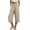 Khaki, variant on Ltctricy Wide Leg Capri Pants for Women Loose Fit Casual Cotton Linen Pants Beach Vacation Clothes with Pockets(White,X-Large)