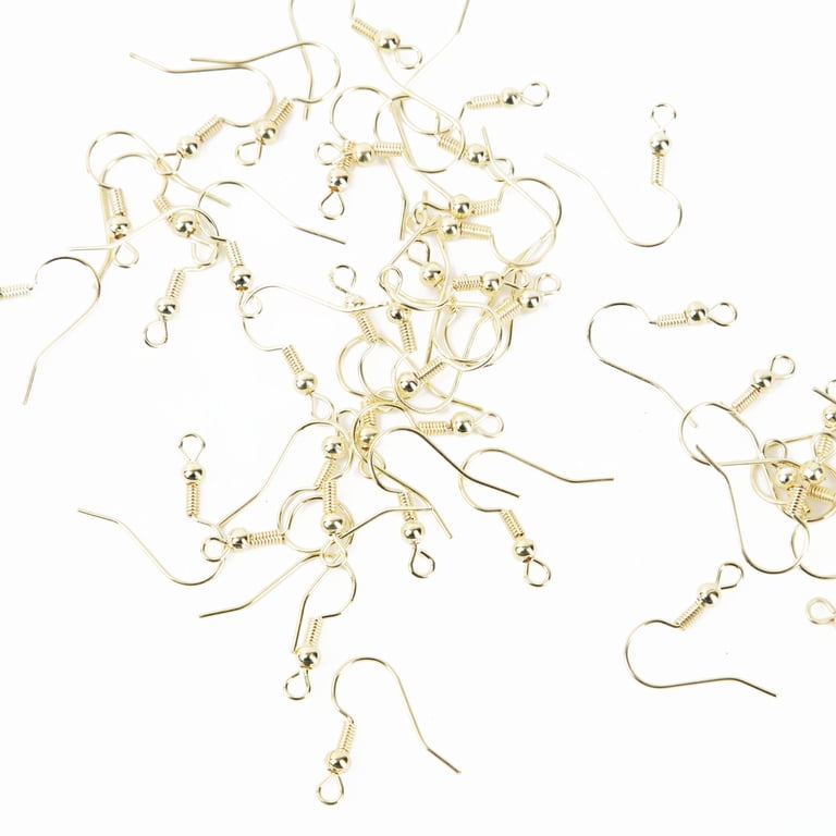 Cousin DIY Gold Fishhook Ear Wire Bulk Findings Pack, 18mm x 18mm - 120 Pc.  for Adults - Walmart.com