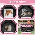 thumbnail image 4 of Uscamel Corral Emergente de 45" para Perros Grandes, Corral para Mascotas Portátil para Exteriores, Ejercicio Plegable para Perro y Gato Kennel Tienda, Corral de Viaje de Fácil Instalación para, 4 of 8