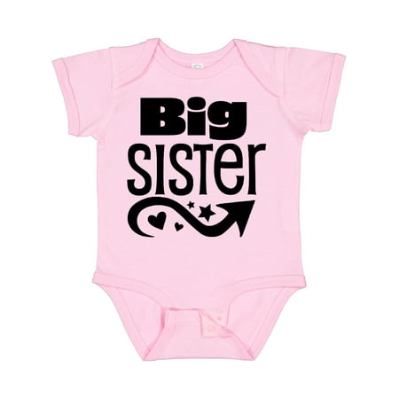 

Inktastic Big Sister- Arrow Stars Hearts Gift Baby Girl Bodysuit
