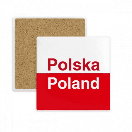 

Polish National Flag Country English Coaster Cup Mat Mug Subplate Holder Insulation Stone