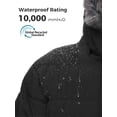 thumbnail image 6 of Wantdo Men's Winter Coat Recycled Padded Winter Jacket Waterproof Puffer Jacket with Detachable Hood Black L, 6 of 11