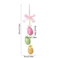 thumbnail image 3 of Eespoir Easter Egg String, Spring Artificial Flowers Easter Egg, Foam Wrapped Paper Eggs, Easter Hanging Ornaments for Easter Party Tree, 3 of 6