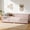 Pink, variant on Sailvan Full Floor Bed with Fence and Door, Solid Rubber Wood Kids Platform Bed Frame Grey