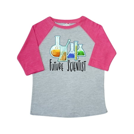 

Inktastic Future Scientist with Beakers Test Tubes and Formulas Gift Toddler Boy or Toddler Girl T-Shirt