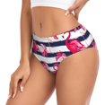 thumbnail image 2 of Balery Flamingos Ropa Interior de Algodón para Mujer con Dibujo – Braguitas Cómodas y Elásticas, Estilo Clásico-X-Large, 2 of 6